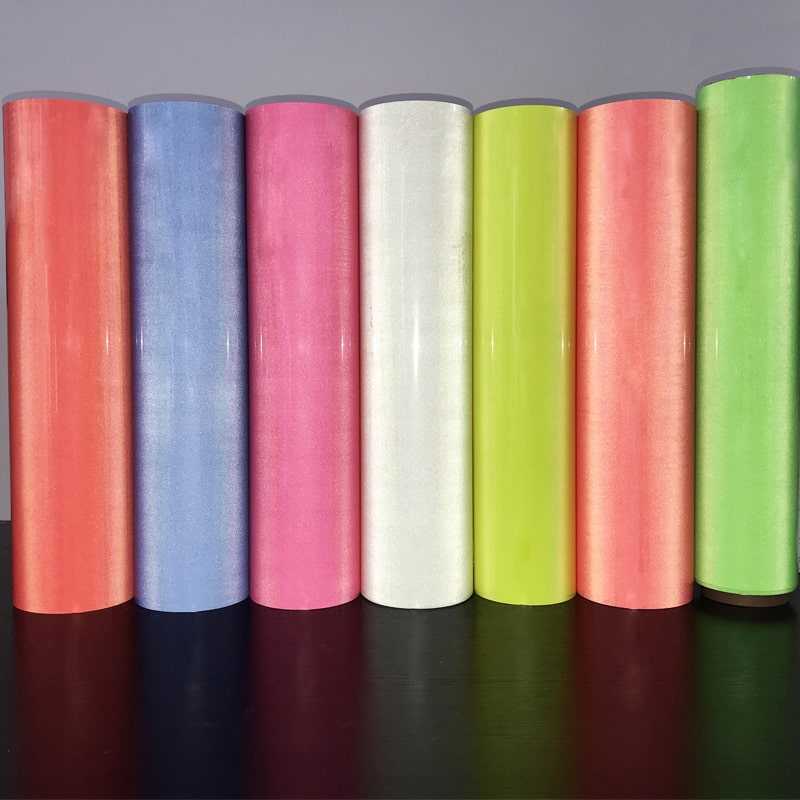Colorful reflective heat transfer htv vinyl for clothing